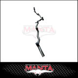 MANTA 3" TURBO BACK EXHAUST SYSTEM (DPF DELETE) FITS TOYOTA LANDCRUISER GDJ79R 2.8L 4CYL 10/2023-ON - CAT/PIPE ONLY (MKTY0402)