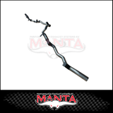 MANTA 3" TURBO BACK EXHAUST SYSTEM (DPF DELETE) FITS TOYOTA LANDCRUISER GDJ79R 2.8L 4CYL 10/2023-ON - CAT/PIPE ONLY (MKTY0402)