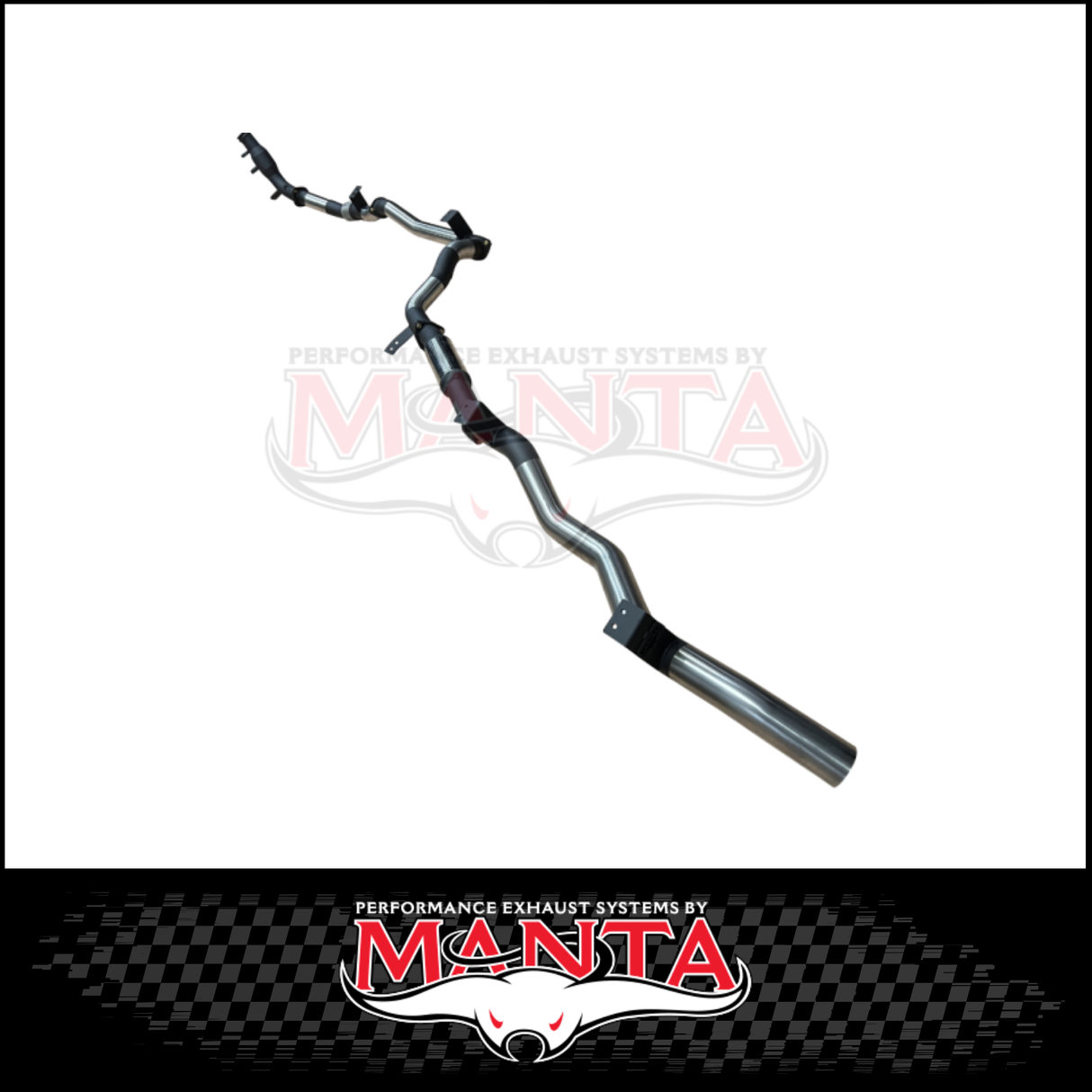 MANTA 3" TURBO BACK EXHAUST SYSTEM (DPF DELETE) FITS TOYOTA LANDCRUISER GDJ79R 2.8L 4CYL 10/2023-ON - CAT/PIPE ONLY (MKTY0402)