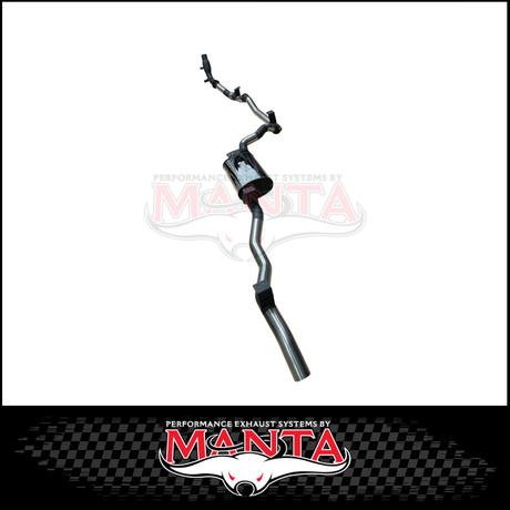 MANTA 3" TURBO BACK EXHAUST SYSTEM (DPF DELETE) FITS TOYOTA LANDCRUISER GDJ79R 2.8L 4CYL 10/2023-ON - CAT/PIPE ONLY (MKTY0402)
