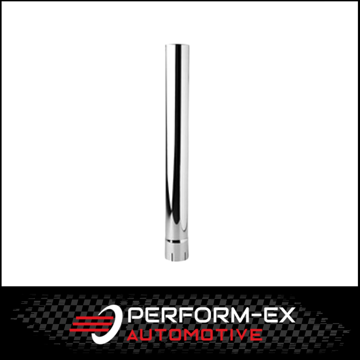 CHROME EXHAUST STACK STRAIGHT CUT 6" OD X 36" (915MM) LONG WITH EXPANDED INLET (SXS6036)