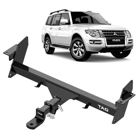 TAG HEAVY DUTY TOWBAR & WIRING KIT (2500KG) FITS MITSUBISHI PAJERO NS NT NW 11/2006-6/2014 (T4C284-K202)