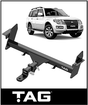 TAG HEAVY DUTY TOWBAR & WIRING KIT (2500KG) FITS MITSUBISHI PAJERO NS NT NW 11/2006-6/2014 (T4C284-K202)