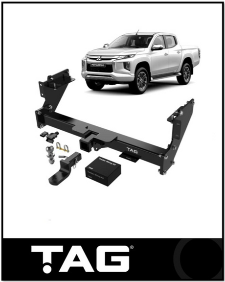 TAG TOWBAR KIT (3100KG) FITS MITSUBISHI TRITON MQ 3/2015-10/2018 WITH STEP (T7C707-K201)