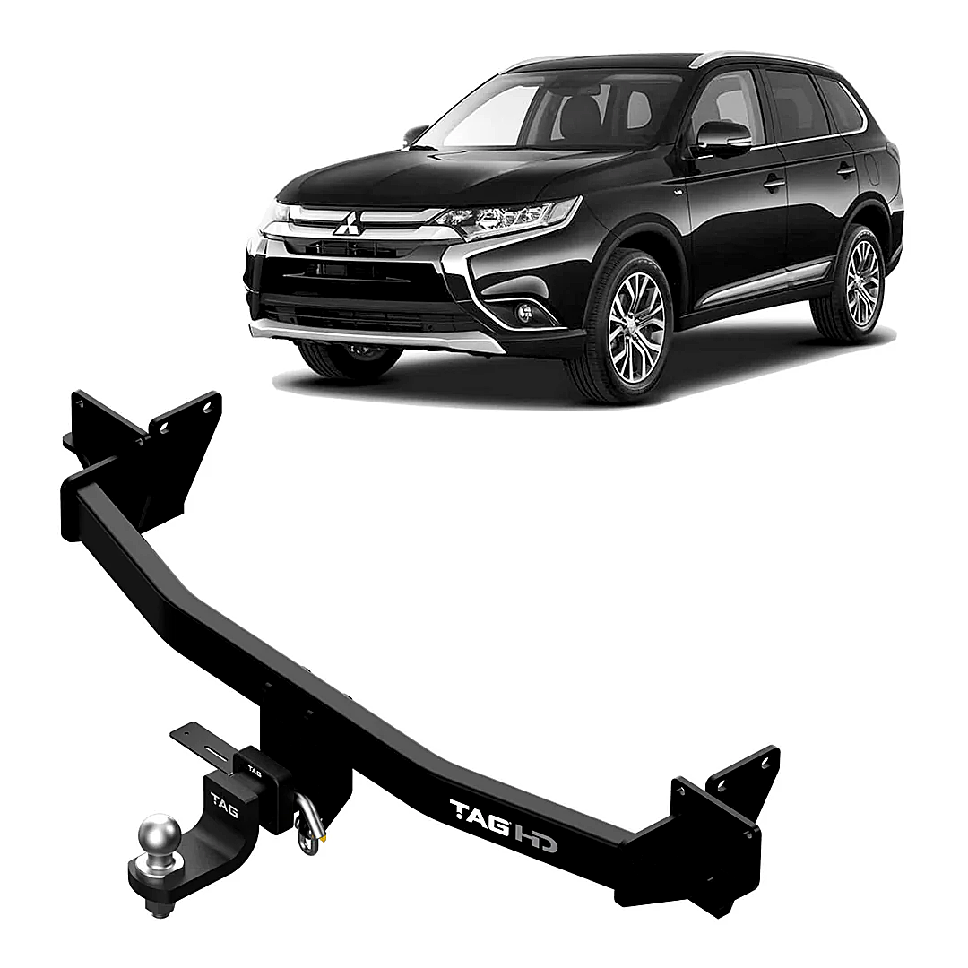 TAG HEAVY DUTY TOWBAR & WIRING KIT (2000KG) FITS MITSUBISHI OUTLANDER ZJ ZK ZL 10/2012-8/2021 (T7C761-K201)