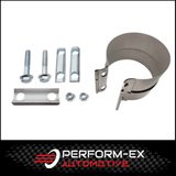 3" 76MM STAINLESS STEEL LAP BAND STYLE CLAMP (FLEX TO TUBE)