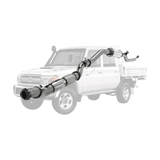 PERFORM-EX 4" STAINLESS STEEL TURBO BACK EXHAUST SYSTEM FITS TOYOTA LANDCRUISER VDJ79R 4.5L V8 2016-2025 - CAT/RESONATOR (TY2