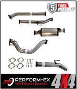 PERFORM-EX 3" STAINLESS STEEL DPF BACK EXHAUST SYSTEM FITS TOYOTA HILUX GUN126R 2.8L 4CYL 2015-ON - HOTDOG