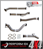 PERFORM-EX 3" STAINLESS STEEL DPF BACK EXHAUST SYSTEM FITS TOYOTA HILUX GUN126R N80 2.8L 4CYL 2015-ON