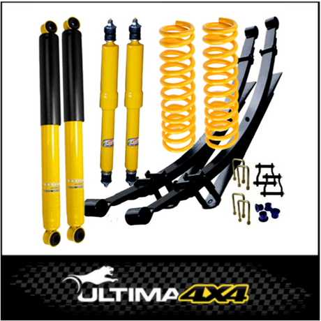 ULTIMA 4X4 2" (50MM) SUSPENSION LIFT KIT FITS TOYOTA LANDCRUISER VDJ78R TROOP CARRIER 2007-2025 (FRONT - KTFR-74 / REAR - RL868)