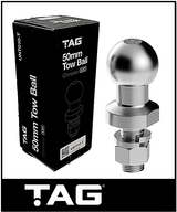 TAG CHROME TOW BALL - 50MM 3.5 TONNE (UNT010)