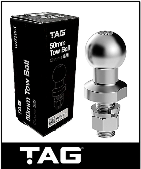 TAG CHROME TOW BALL - 50MM 3.5 TONNE (UNT010)